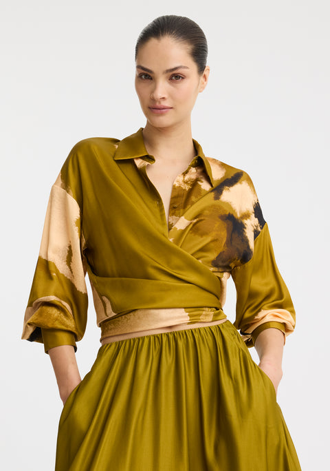 Astra Shirt_Moss Print