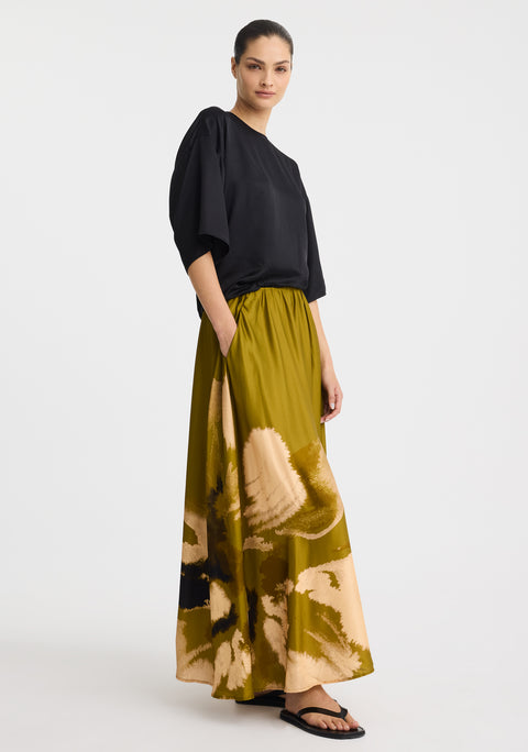 Astra Skirt_Moss Print
