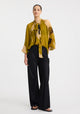 Astra Tie Blouse_Moss Print