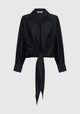 Celine Wrap Shirt_Black