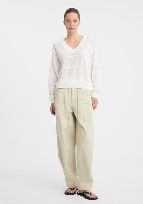 Charlie Cargo Pant_Chalk