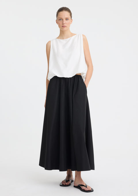 Coco Taffeta Skirt_Black