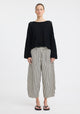 Elira Knit Boatneck Pullover_Black
