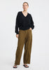 Elira Knit V-Neck Pullover_Black