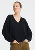 Elira Knit V-Neck Pullover_Black