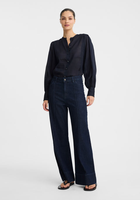 Hewitt Blouse_Indigo