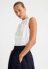 Maddison Tie Top_White