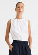 Maddison Tie Top_White