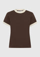 Marco Tee_Choc/Ecru