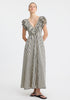 Marina Scallop Maxi Dress_Stripe