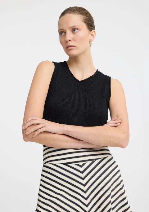 Marli Knit Tank_Black