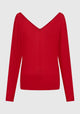Micah V-Neck Knit Pullover_Poppy