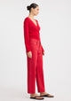 Micah Knit Wrap Top_Poppy