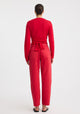 Micah Knit Wrap Top_Poppy