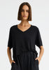Millie V-Neck Tee_Black