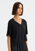 Millie V-Neck Tee_Black