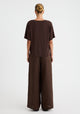 Millie V-Neck Tee_Espresso