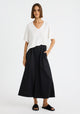 Millie V-Neck Tee_White