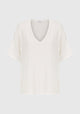 Millie V-Neck Tee_White