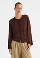 Nele Knit Cardigan_Espresso