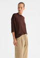Nele Knit T-Shirt_Espresso