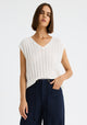 Odette Knit Vest_White