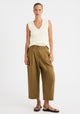 Raffa Knit V-Neck Top_Cream