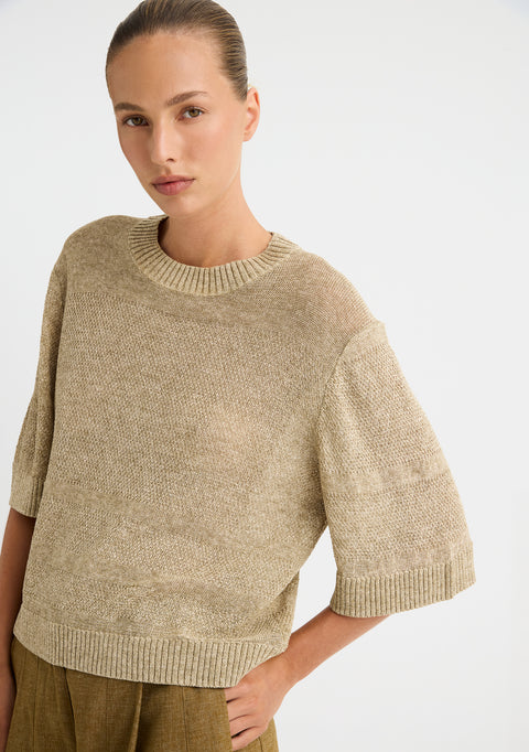 Renata Knit Tee_Oat