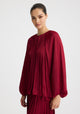 Vivienne Blouse_Burgundy