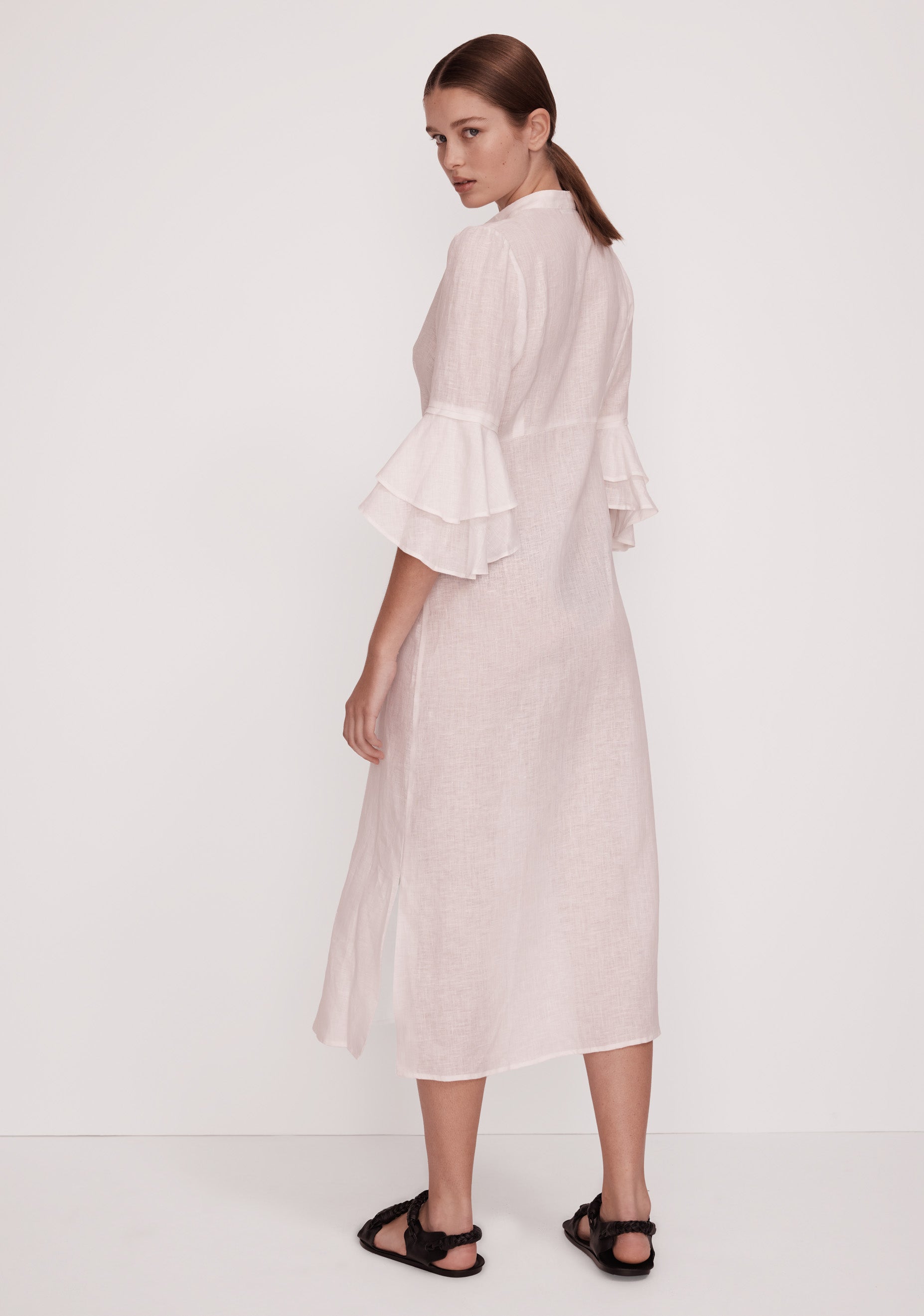 Ellison Linen Dress_White