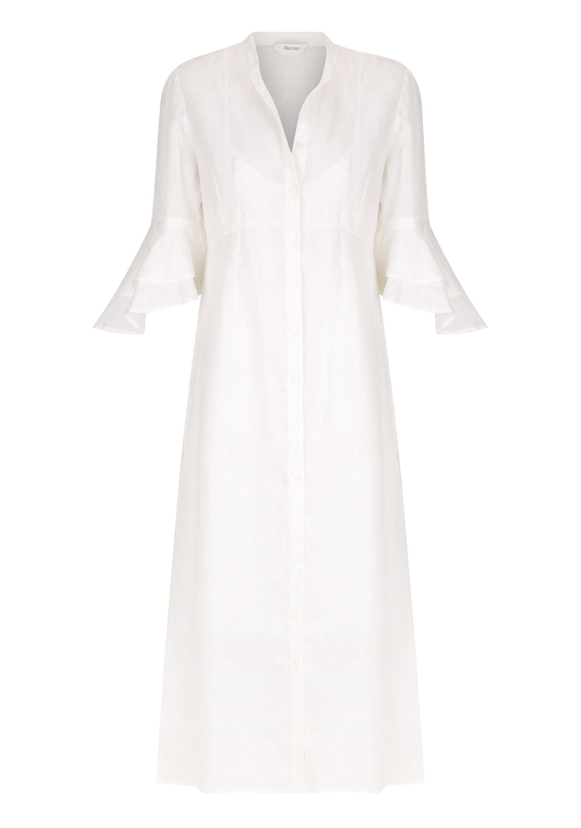 Ellison Linen Dress_White