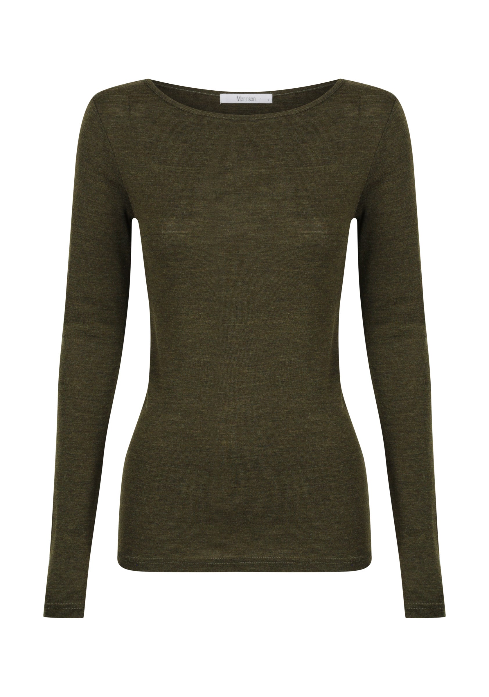 Morri Merino Round Neck_Khaki