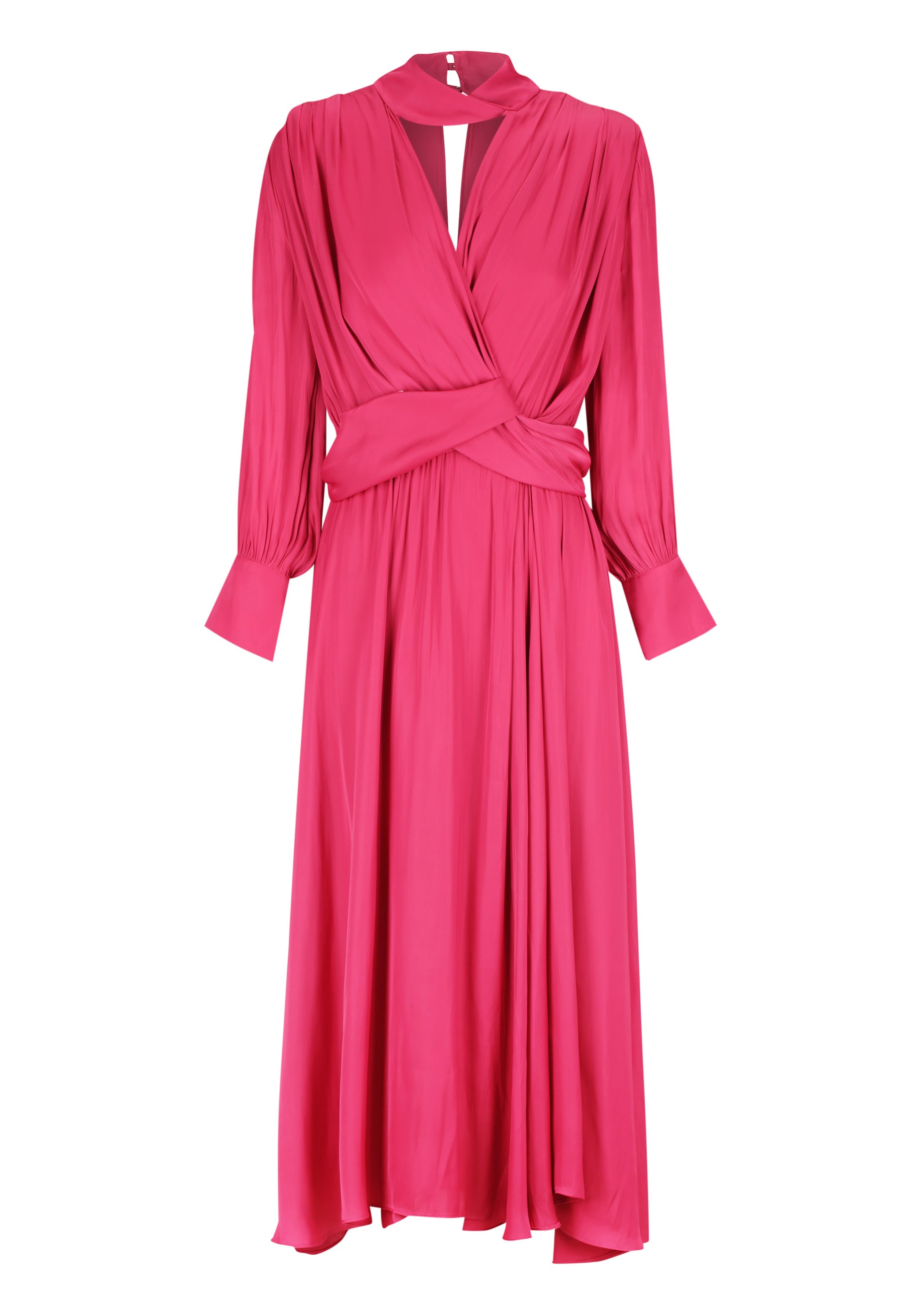 Oriana Midi Dress Fuchsia – Morrison