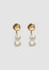 Pearly Drop Earrings_Gold