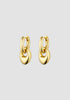 Petite Pebble Hoop_Gold