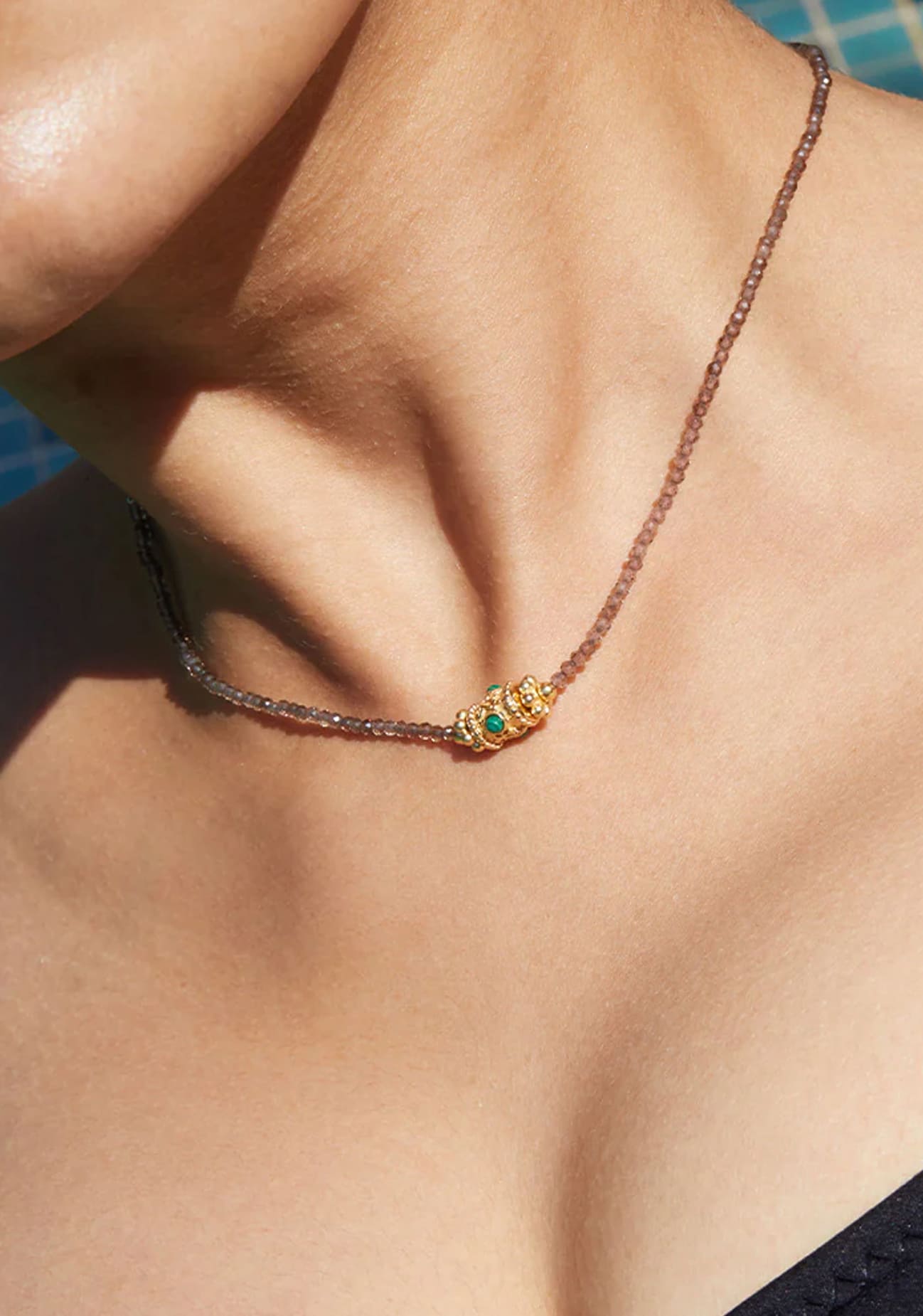 Rakhi Yuvy Necklace_Malachite
