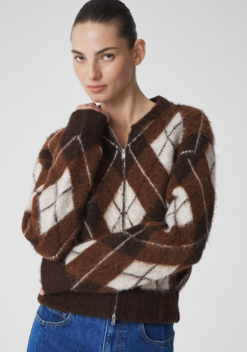 Chester Knit Jacket_Argyle