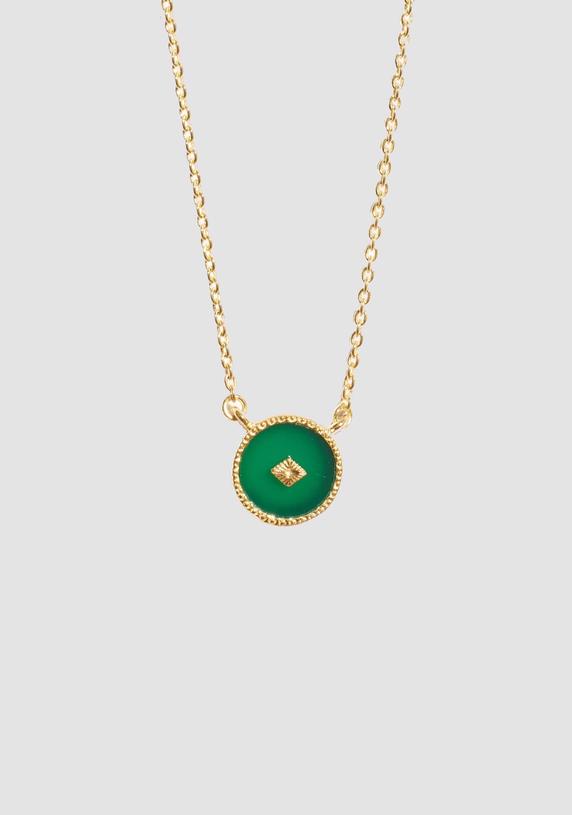 Sanja Necklace_Green Onyx