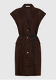 Sonny Linen Shirt Dress_Chocolate