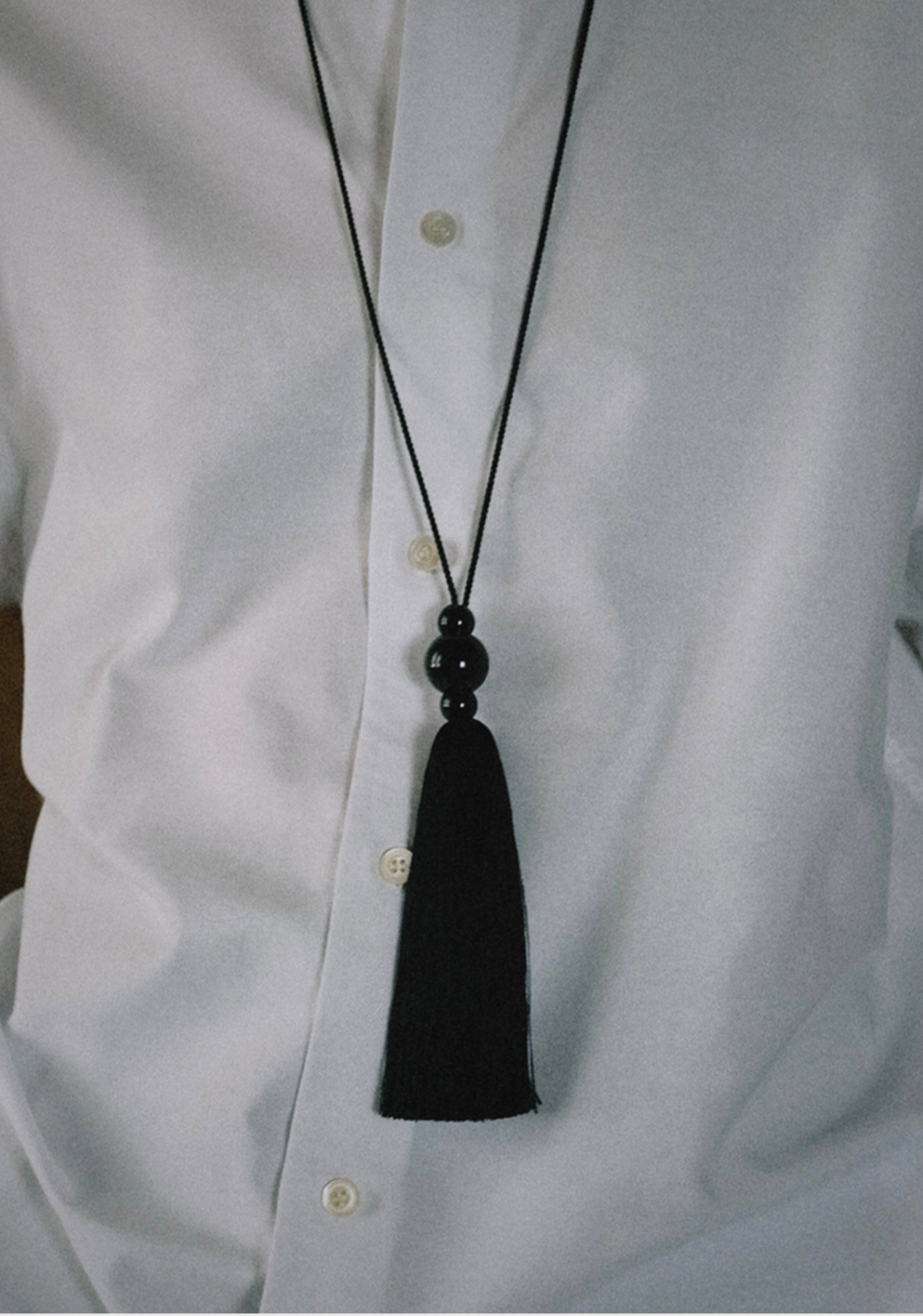 Tassel Necklace Black – Morrison