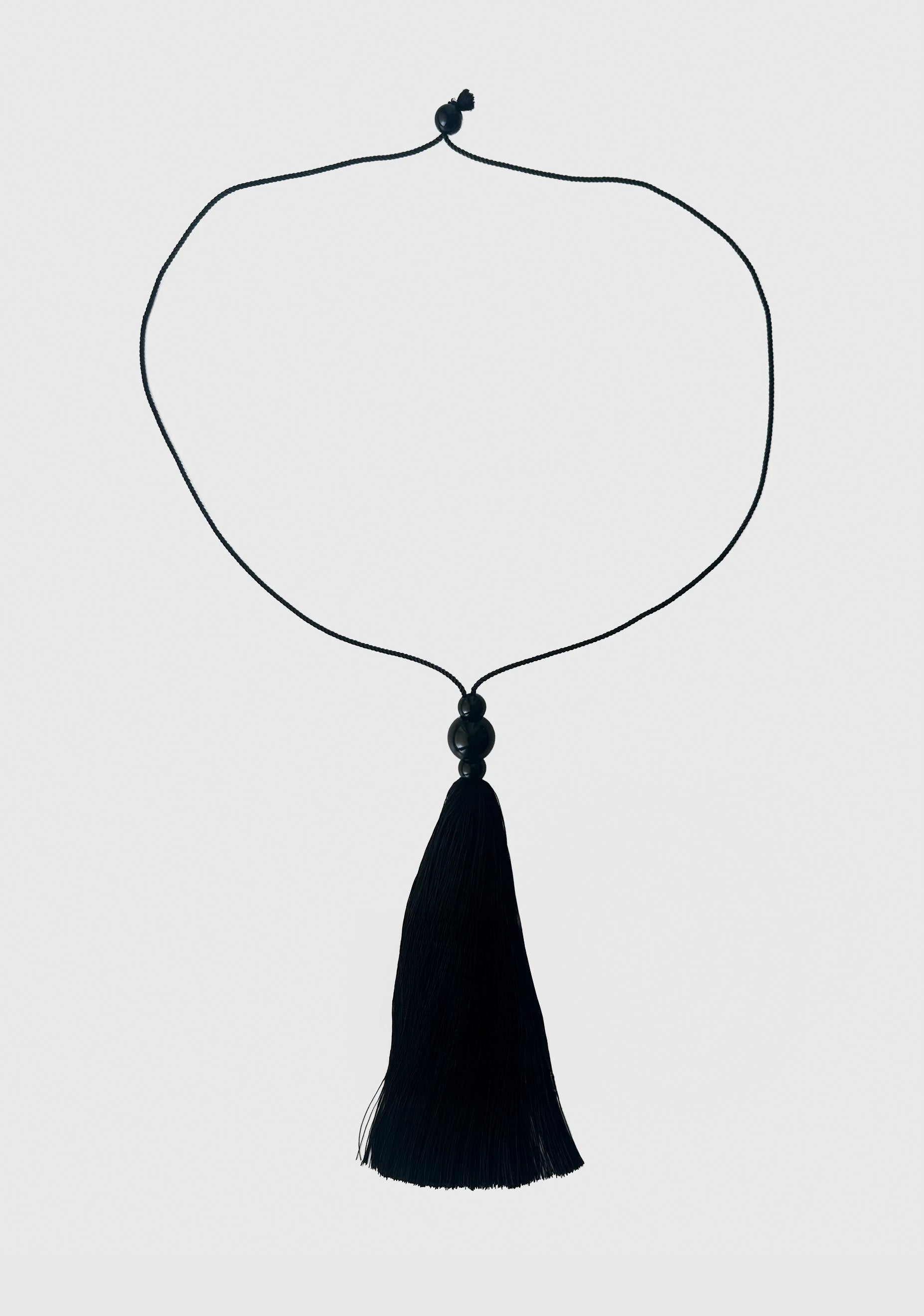 Tassel Necklace_Black