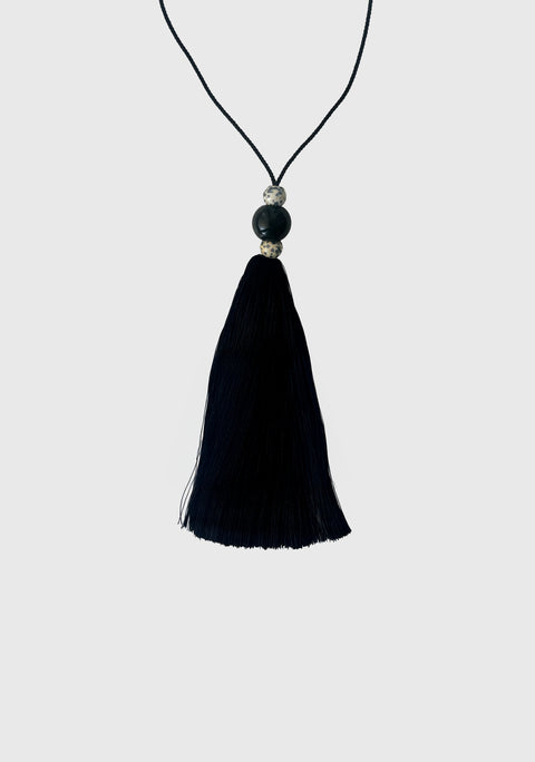 Tassel Necklace_Dalmation