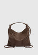 Bella Woven Convertible Bag_Chocolate