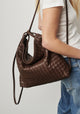 Bella Woven Convertible Bag_Chocolate
