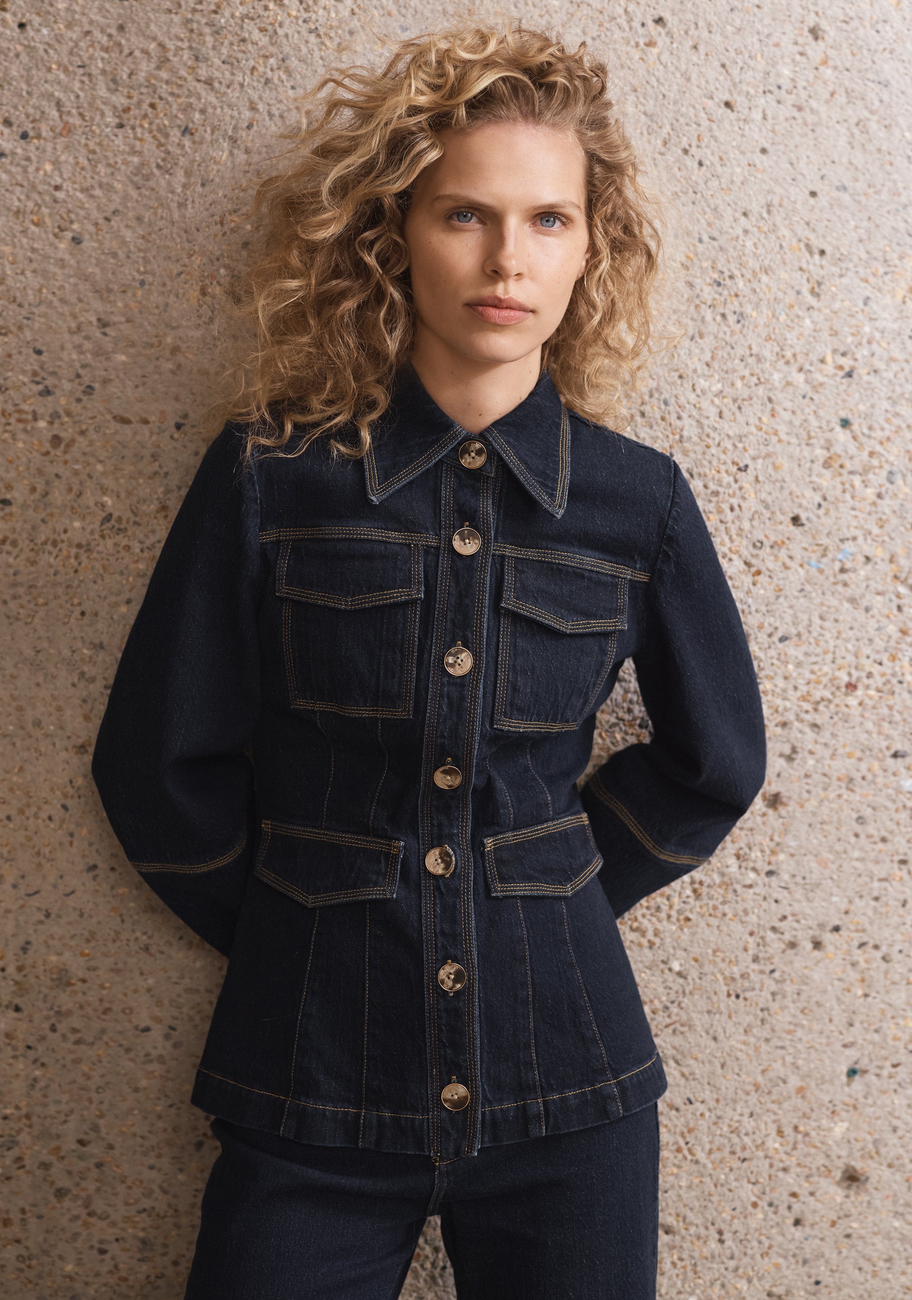 Oscar Denim Jacket_Dark Blue